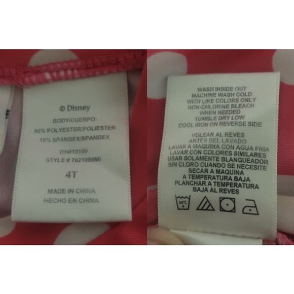 Authentic Disney Minnie Mouse 3 piece Bikini Size 4T - Picture 10 of 11